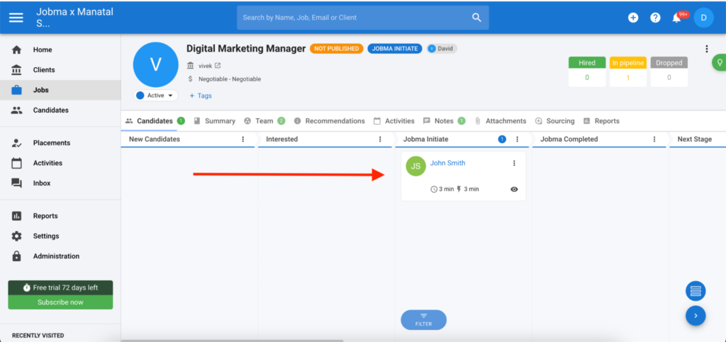 Manatal integration guide step 14